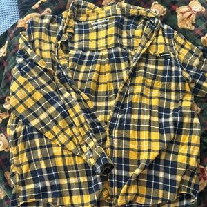 Wolverine Yellow and Blue Plaid Shirt